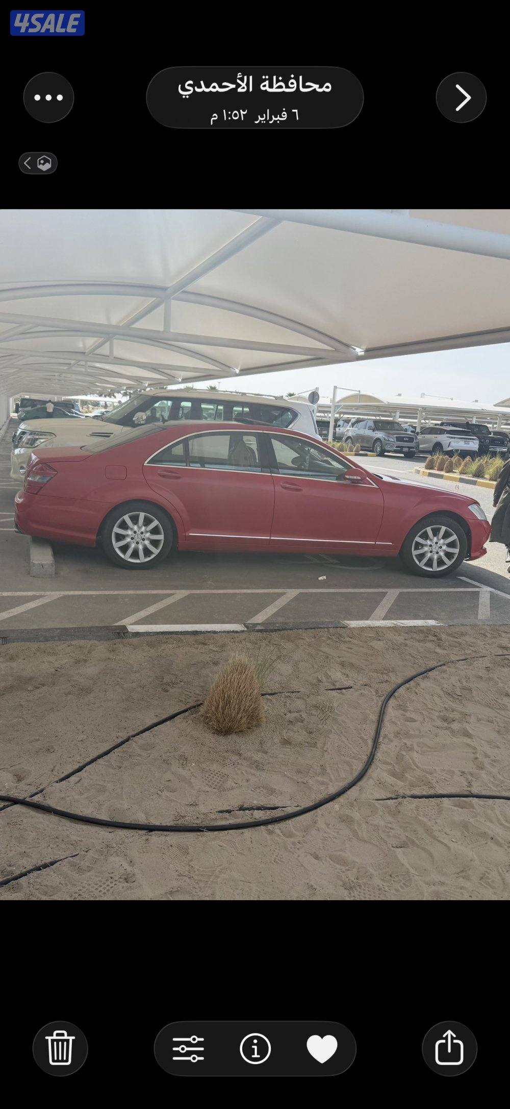 مرسيدس٣٥٠ لارج وكالة بكالة جيدة لون رمادي الأصلي، استيكر5