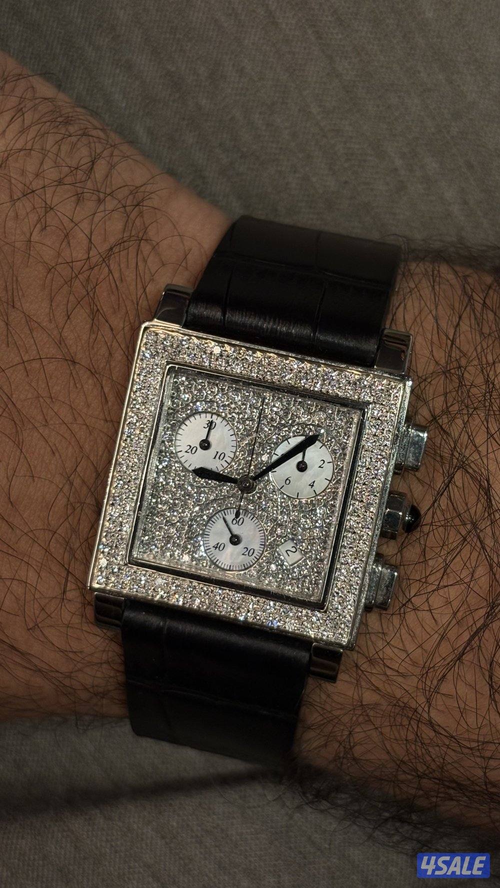للبيع ساعه بارثلي الماس بالكامل وصدف وكاله1