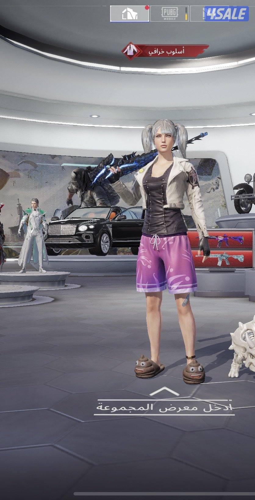 للبيع على السوم ببجي عالمية 302 ميثك و77 سلاح1