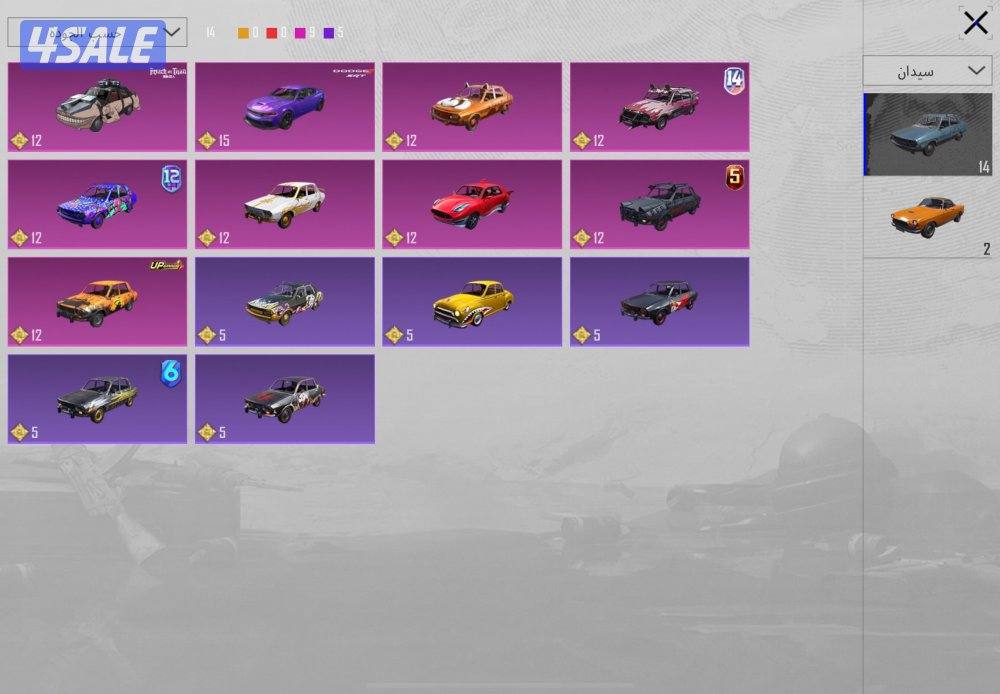 للبيع على السوم ببجي عالمية 302 ميثك و77 سلاح13