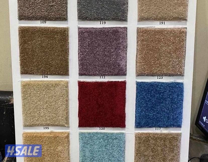 للبيع سجاد تركي سعودي امارتي جميع الألوان وسمكات علي حسب طلب ويوجد حفر4