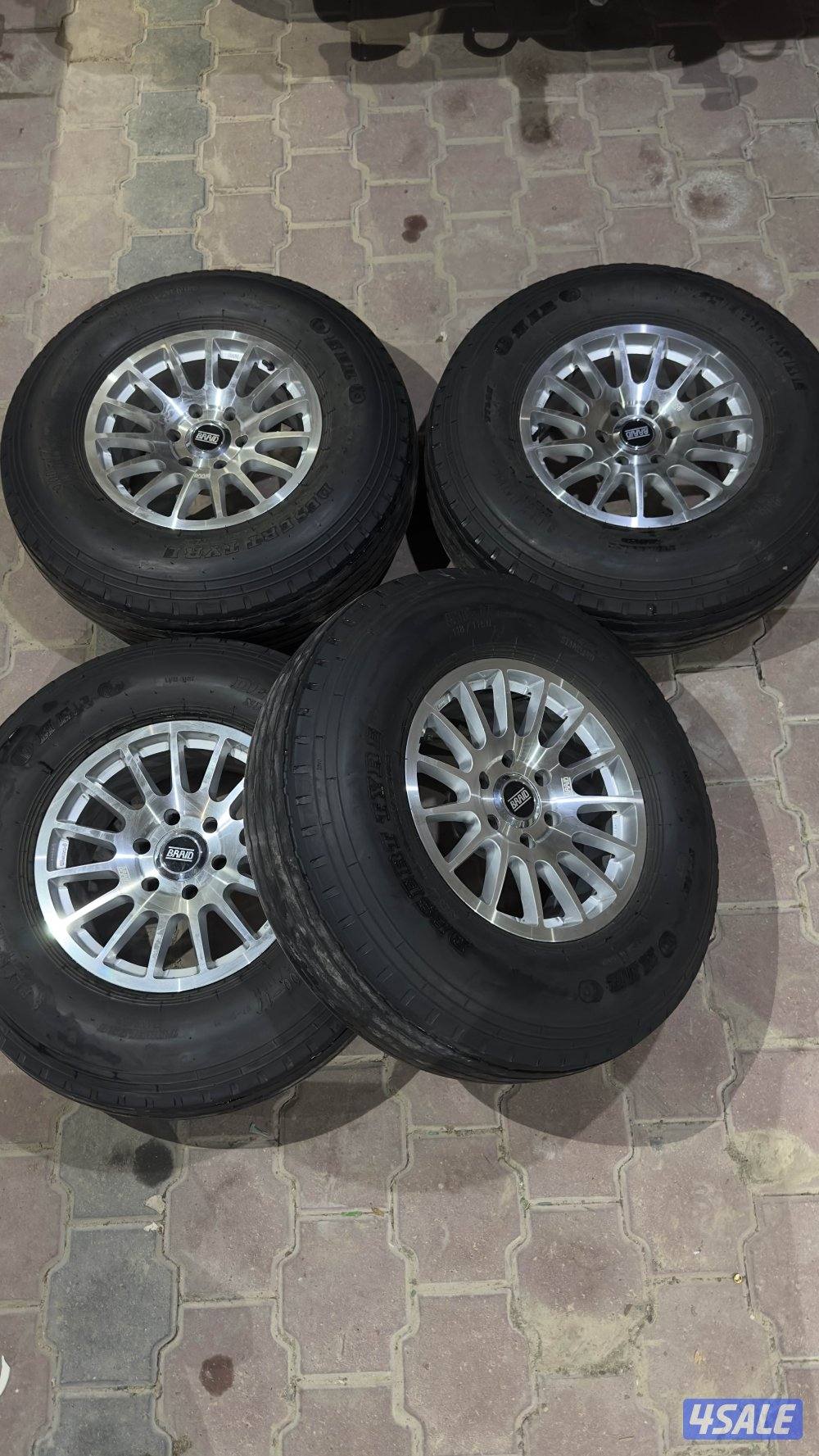 للبيع 4 رنقات برايد اسباني اصلي مع 4 بوالين 9003