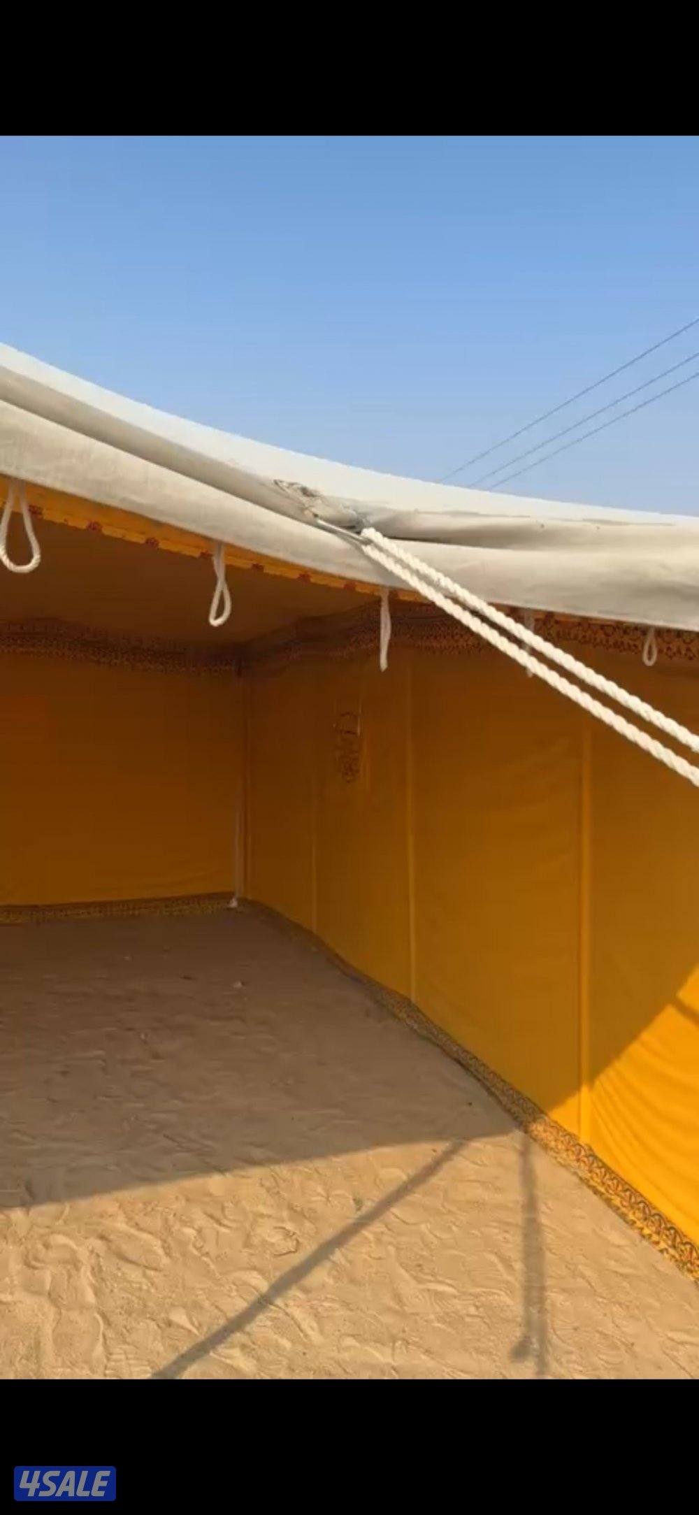 للبيع خيمة النمران موديل حديث الخيمة استعمال موسم واحد0