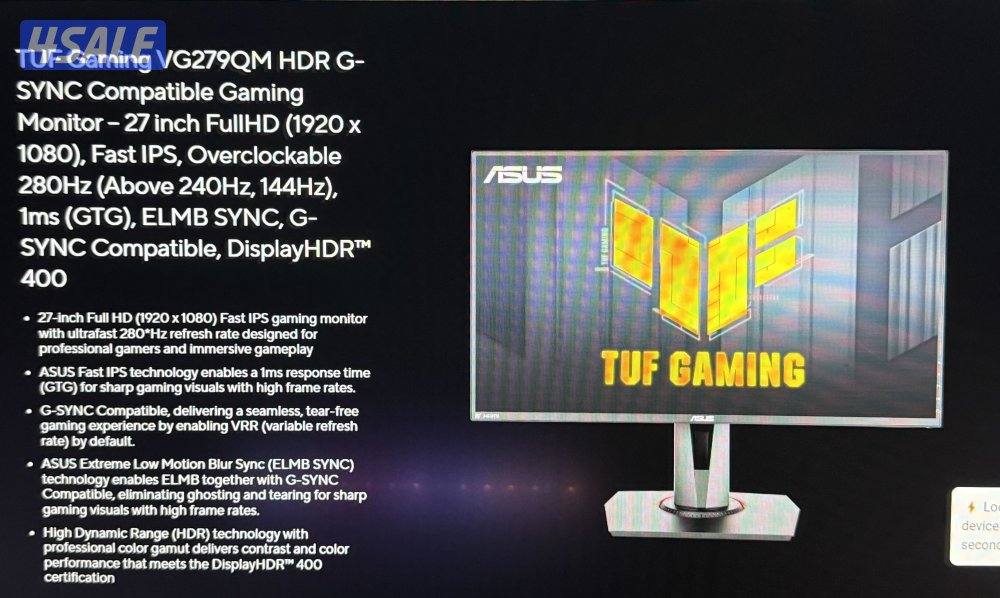 شاشه asus 280هرتز0