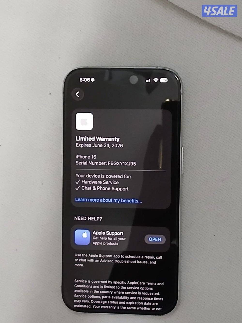 ايفون 16 ابيض 128 جيجا3