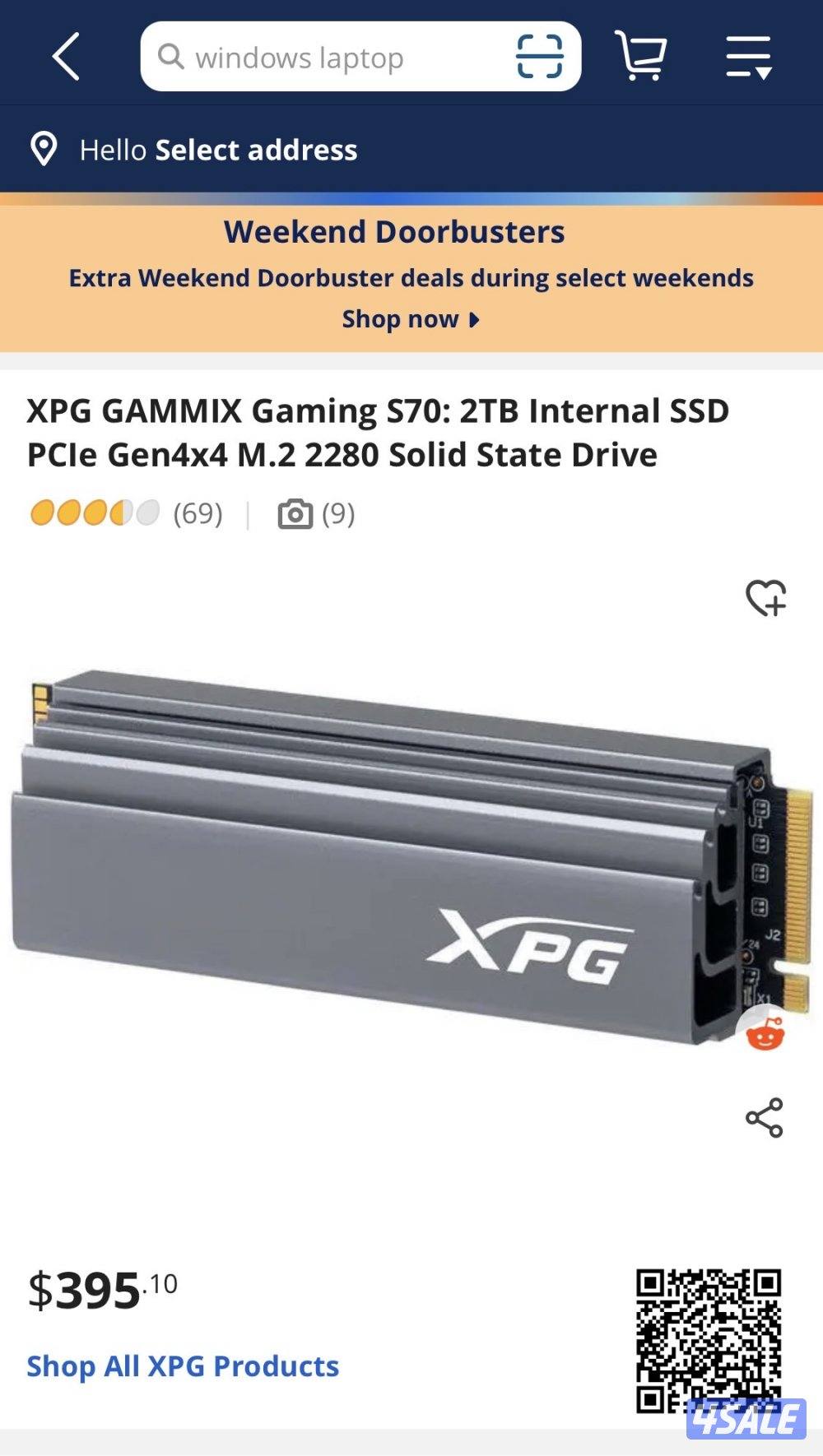للبيع SSD GAMMIX Gaming 2TB2