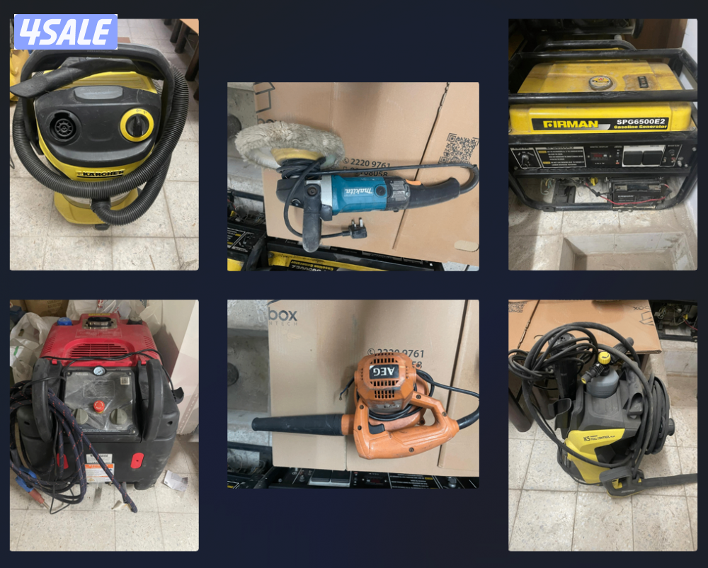 أدوات ومعدات كهربائية خاصة بمشروع غسيل سيارات للبيع0