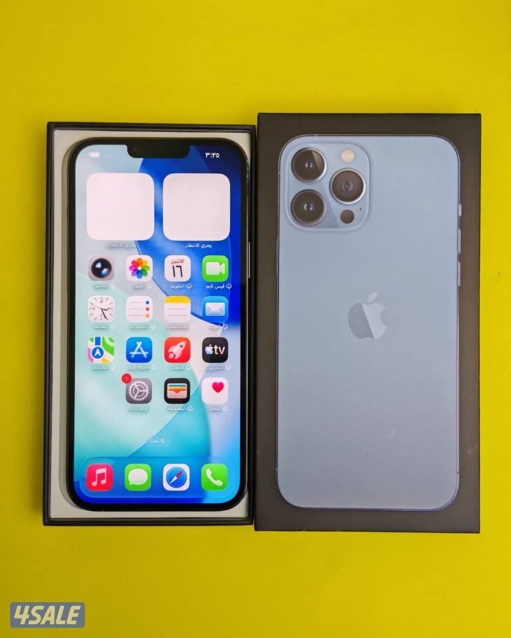 ايفون 13 برو ماكس – 256 جيجا – أزرق – البطارية 77% مستعمل كالجدد8