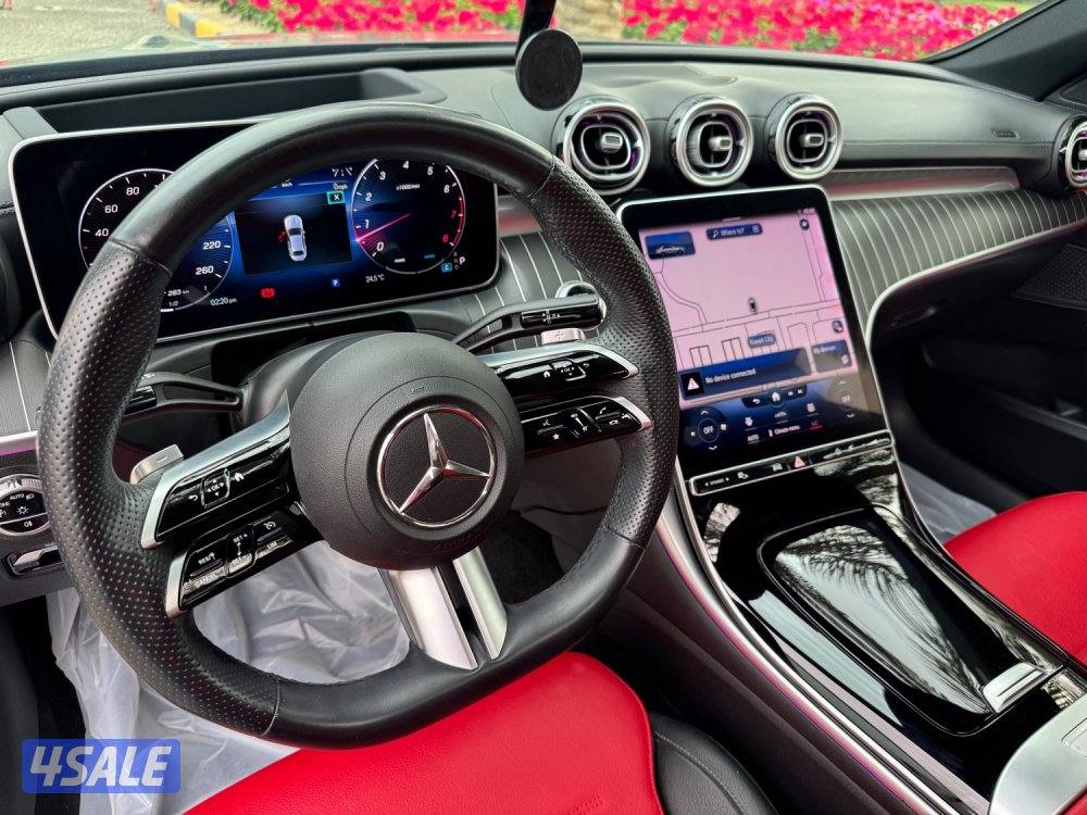 مرسيدس C300 مديل 2023 تحت الكفاله بحالة الوكاله سيرفس مجاني فل7