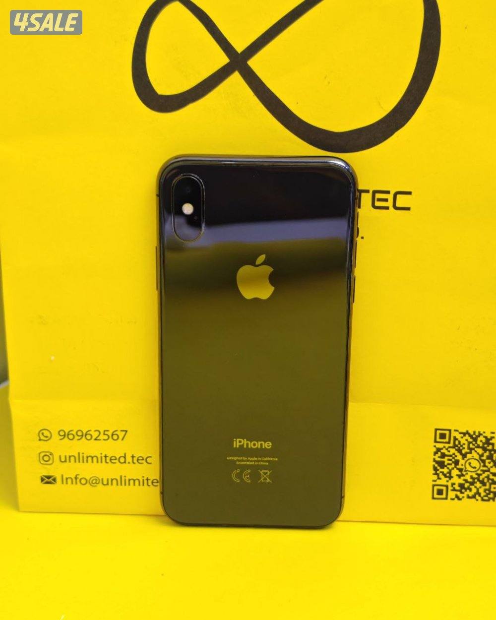 ايفون إكس – 256 جيجا – رمادي – نسبة البطارية 84% – مستعمل كالجديد2