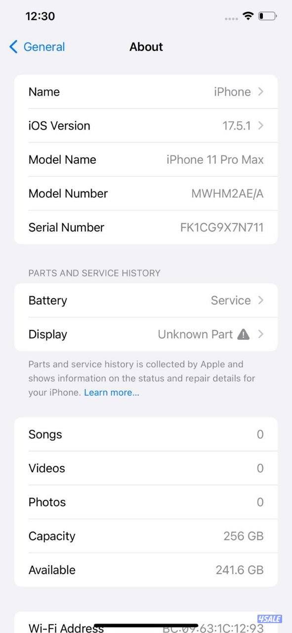 ايفون 11 برو ماكس – 256 جيجا – أخضر – نسبة البطارية 79% – مستعمل نظيف8