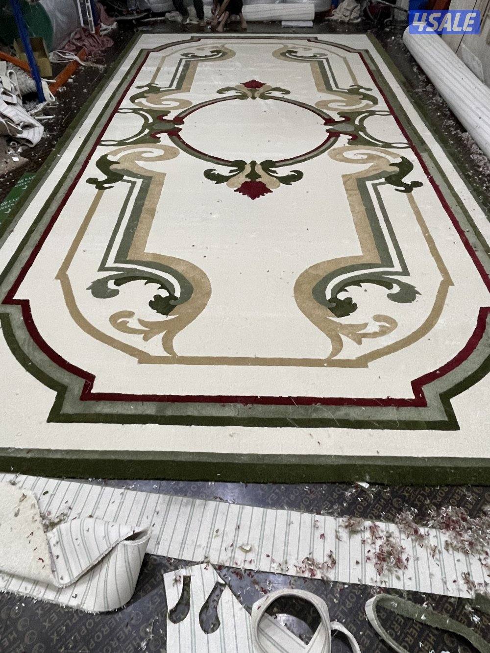 تركيب زل تركي مشجر وساده مع نقشات حفر يدوي حسب الطلب0