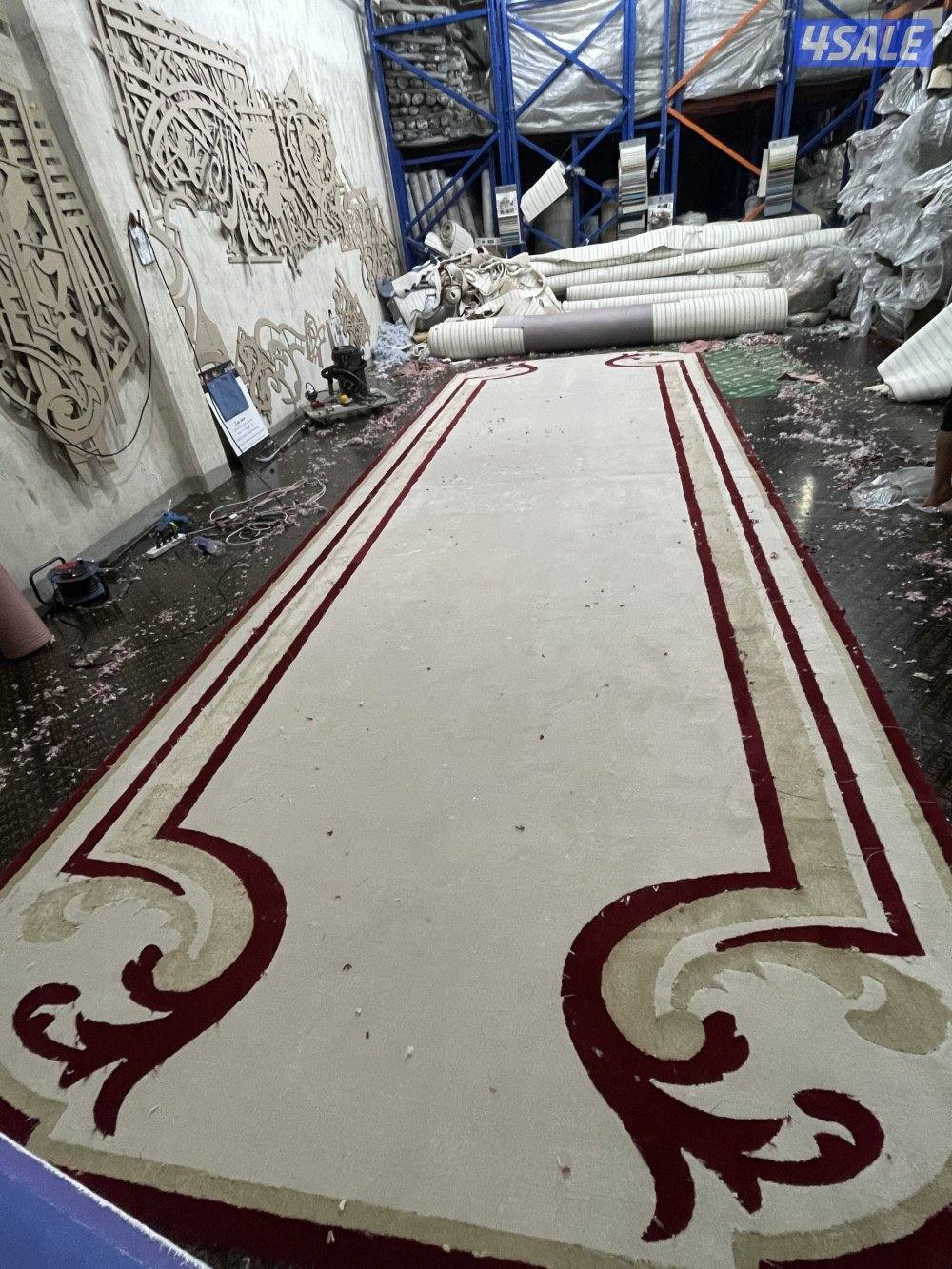 تركيب زل تركي مشجر وساده مع نقشات حفر يدوي حسب الطلب5