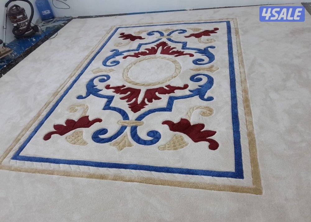 تركيب زل تركي مشجر وساده مع نقشات حفر يدوي حسب الطلب11