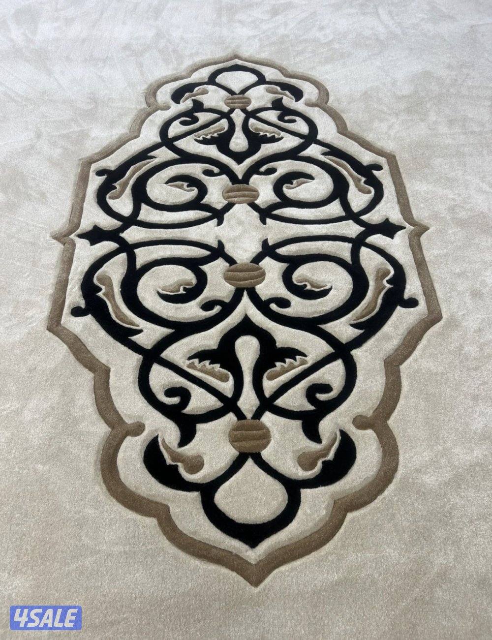 تركيب زل تركي مشجر وساده مع نقشات حفر يدوي حسب الطلب14