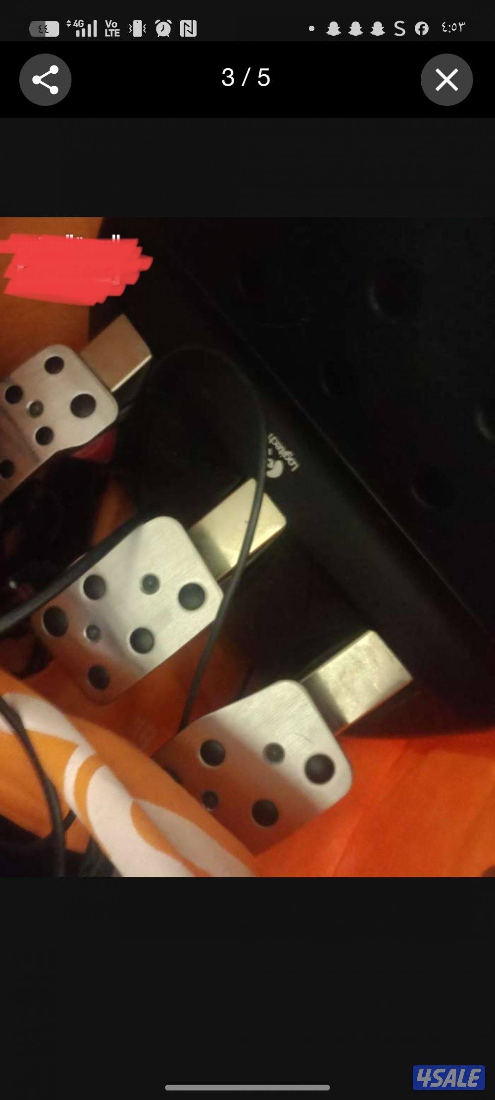 للبيع سكان G29نظيف شبه جديد مستعمل شهر مع لعبه need for speed heat2