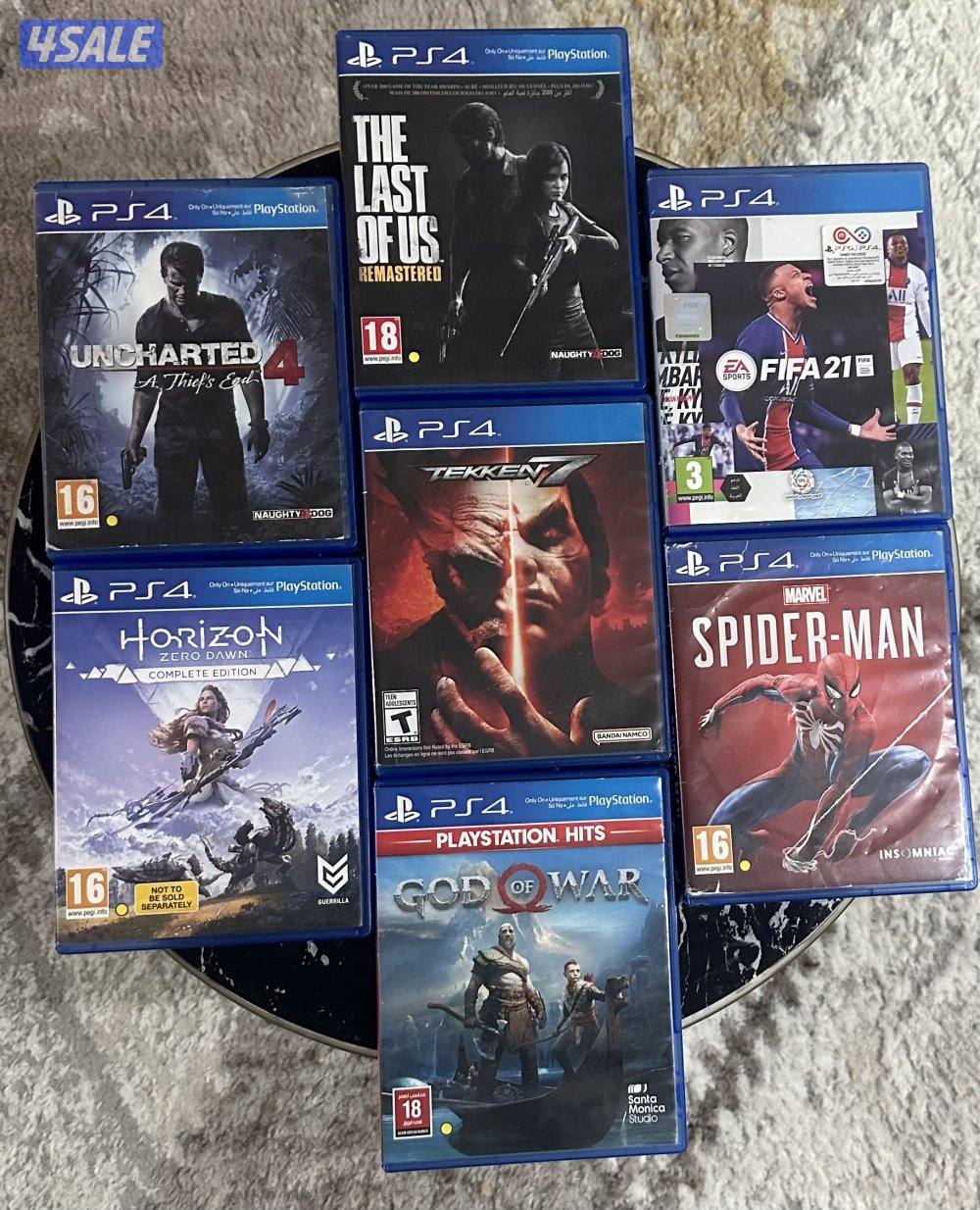 للبيع 7 العاب بلاستيشن مميزه وفي حاله ممتازه0