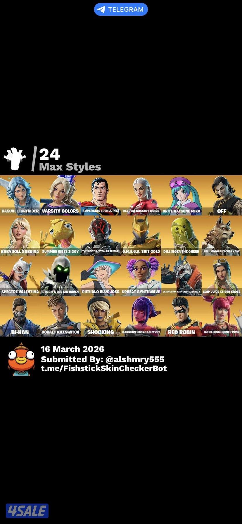 حساب فورت ممتاز و على السعر الي دفعته فيه ب الضبط8