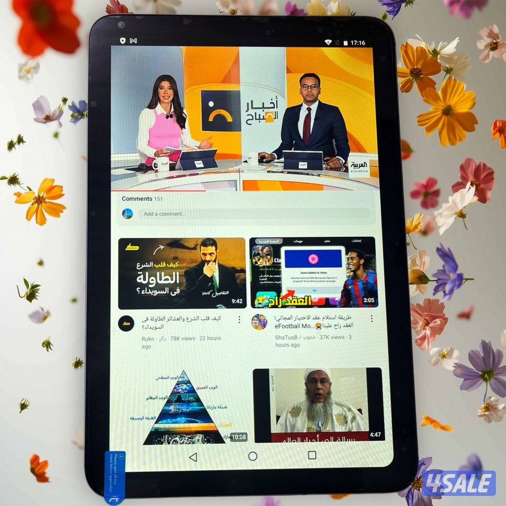 جديد تابلت شاشة كبيرة 10 انش ازرق او فضي8