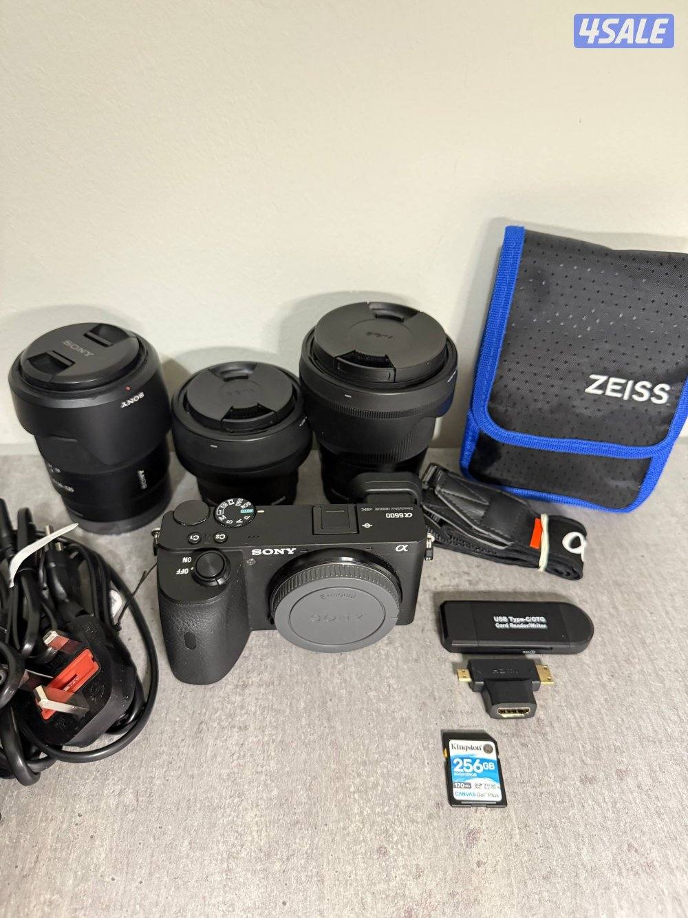 Sony a6600 camera with lenses accessories0