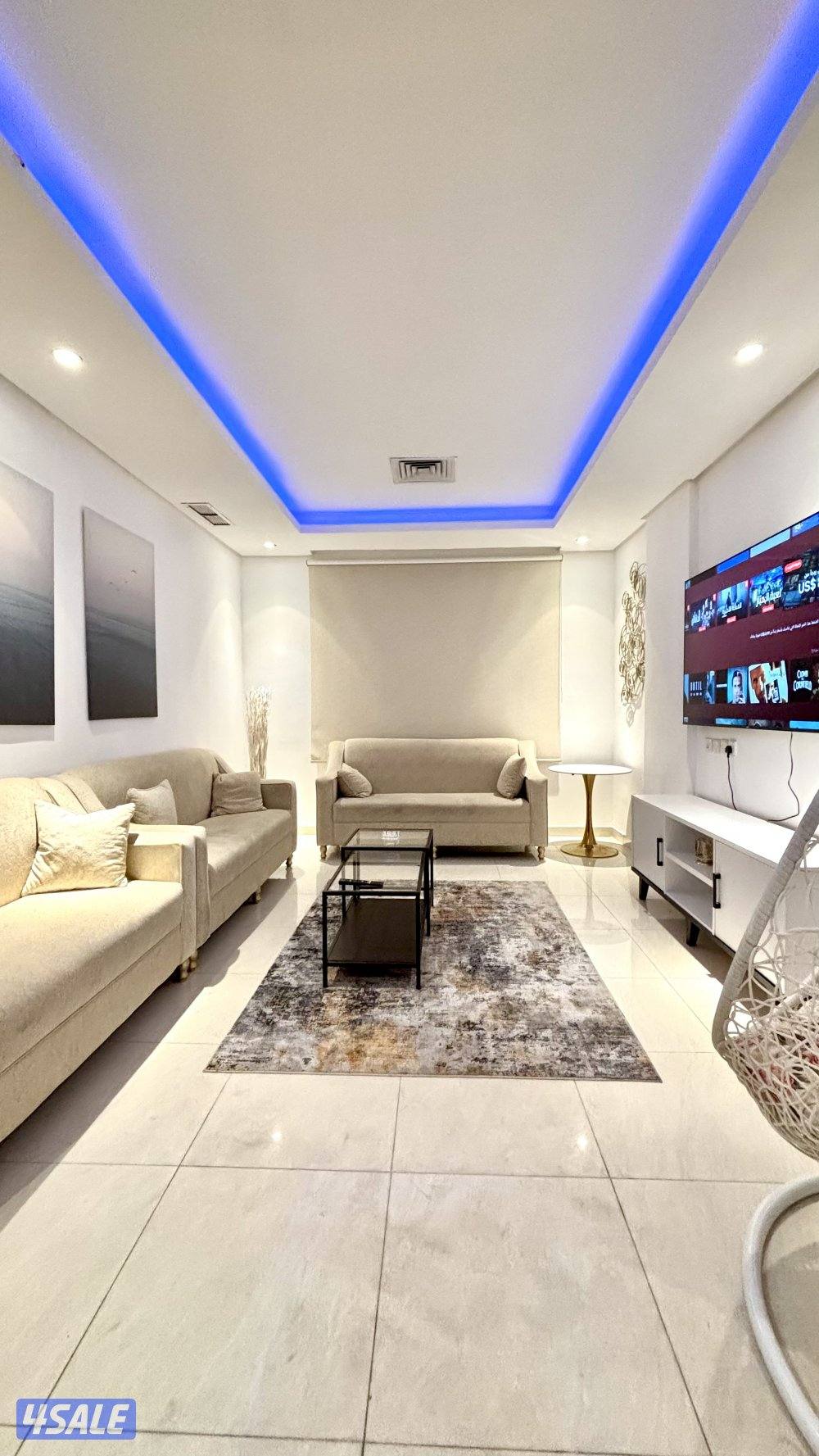 غرفتين و صالة مفروشة بالكامل مع لوبي مجهز1