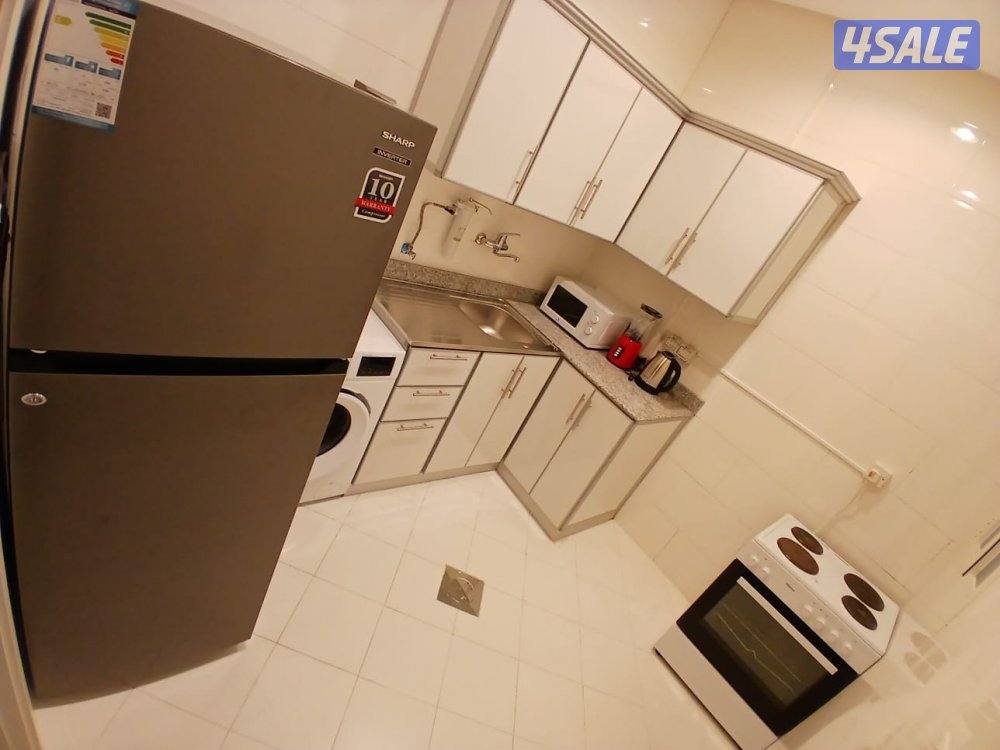 شقة مفروشة للايجار صالة و غرفتين وحمامين ومطبخ بنيان جديد12