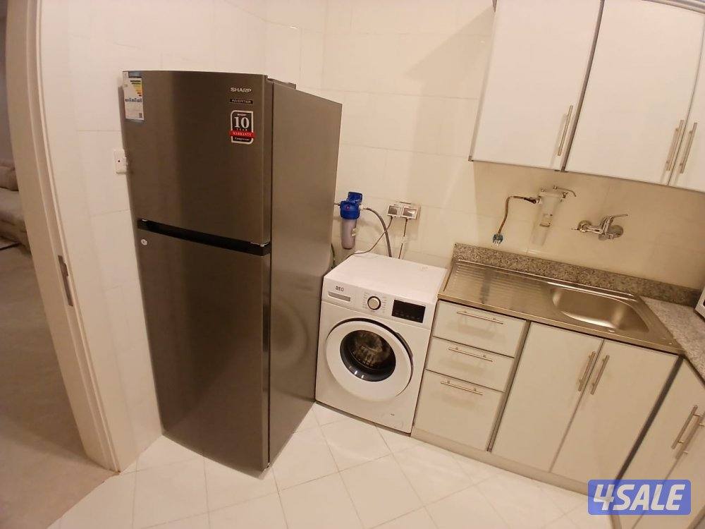 شقة مفروشة للايجار صالة و غرفتين وحمامين ومطبخ بنيان جديد13