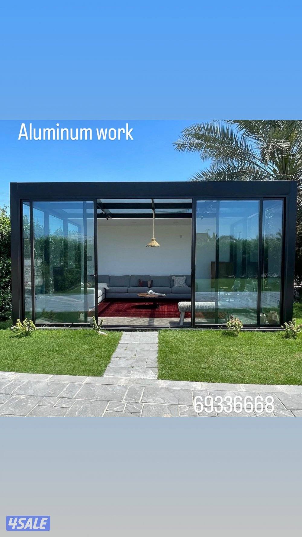 Aluminum glass shutters work1