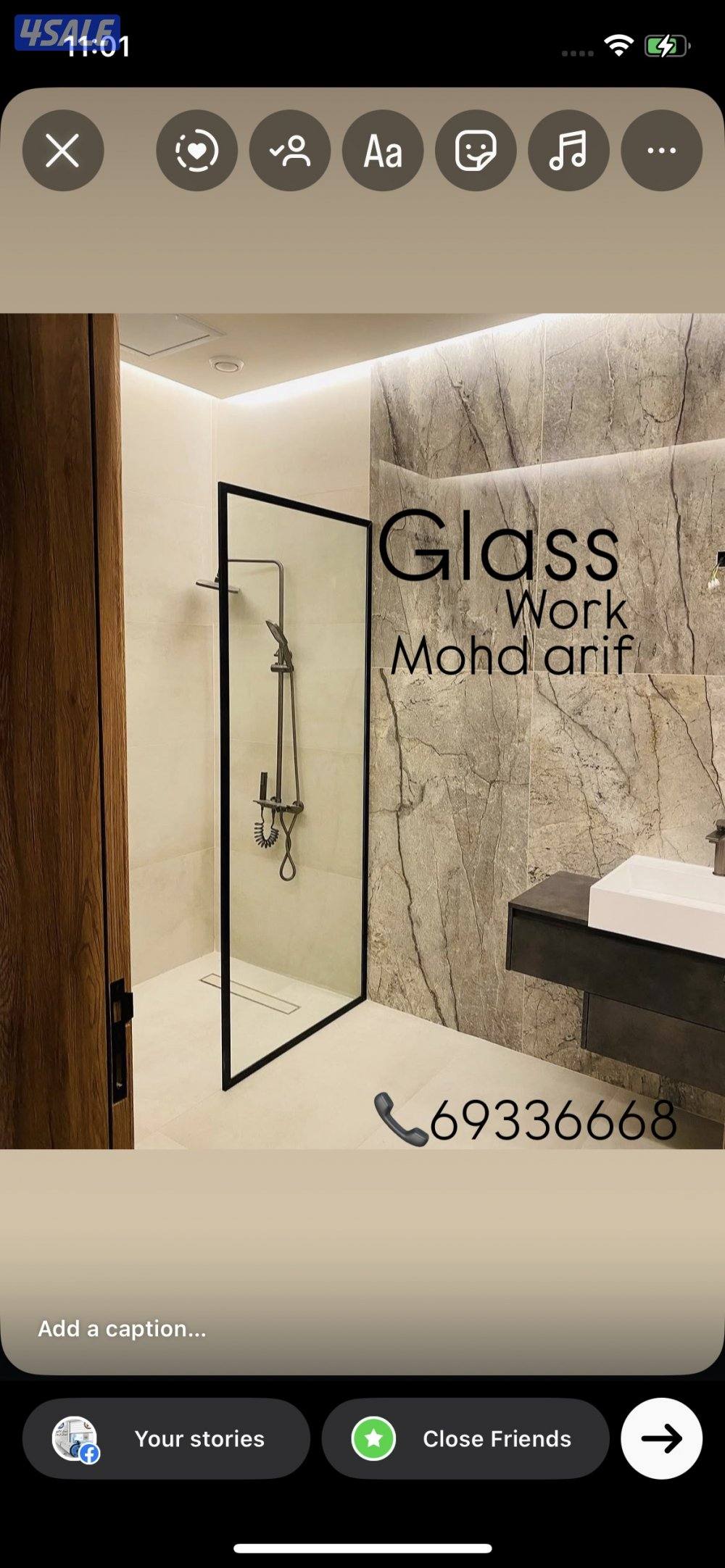 Aluminum glass shutters work7