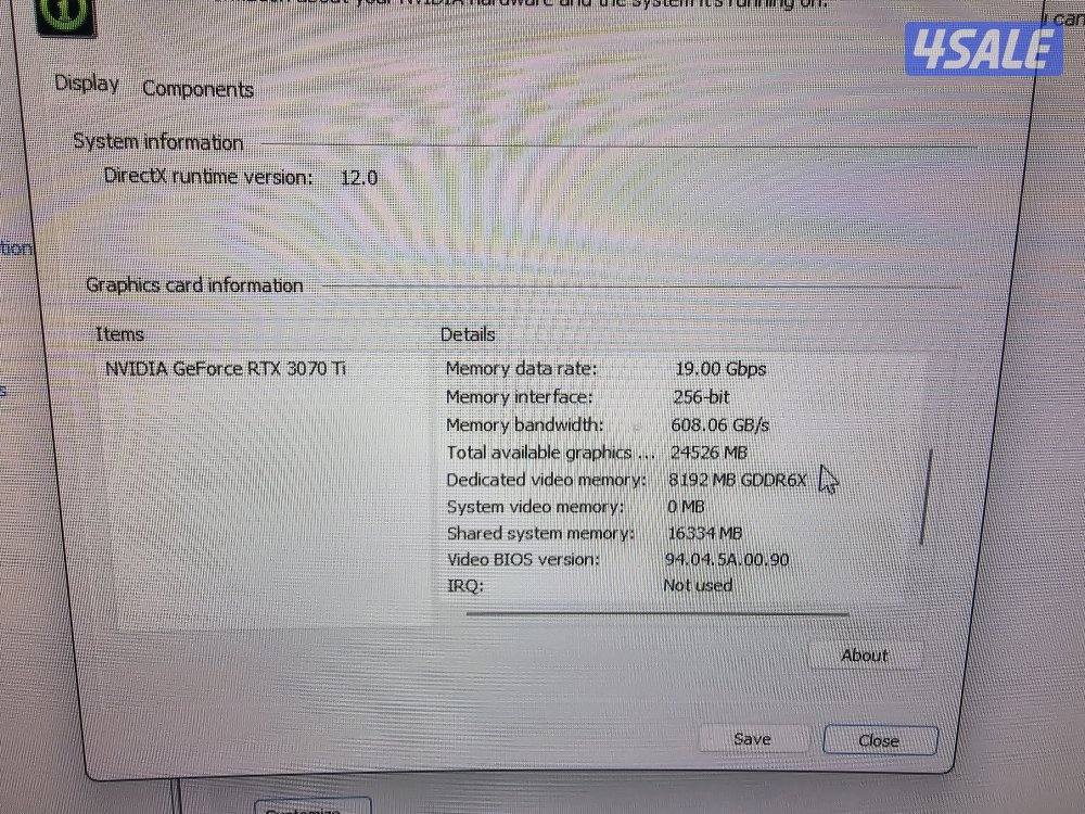 Gigabyte GeForce RTX 3070 Ti Gaming OC - 8GB1