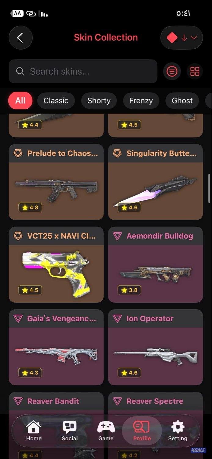 حساب فالورانت valorant account2