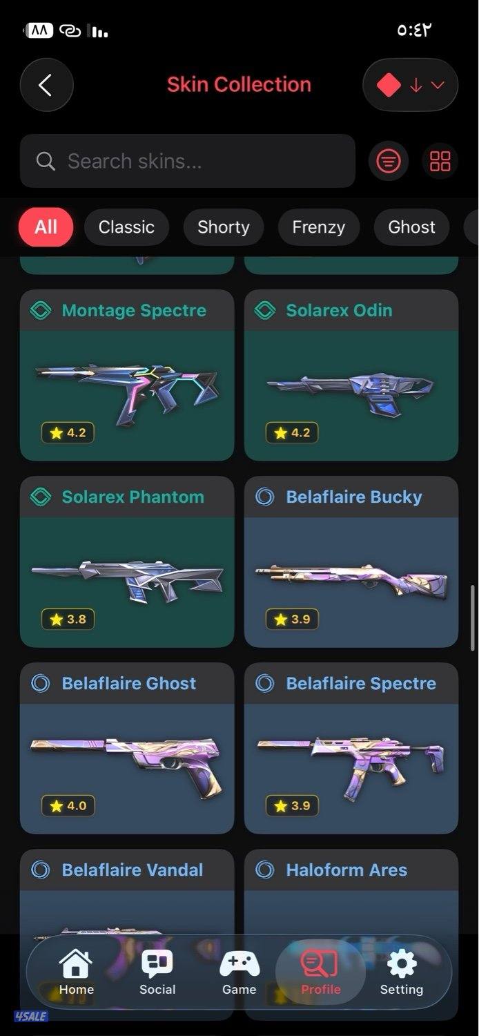 حساب فالورانت valorant account5