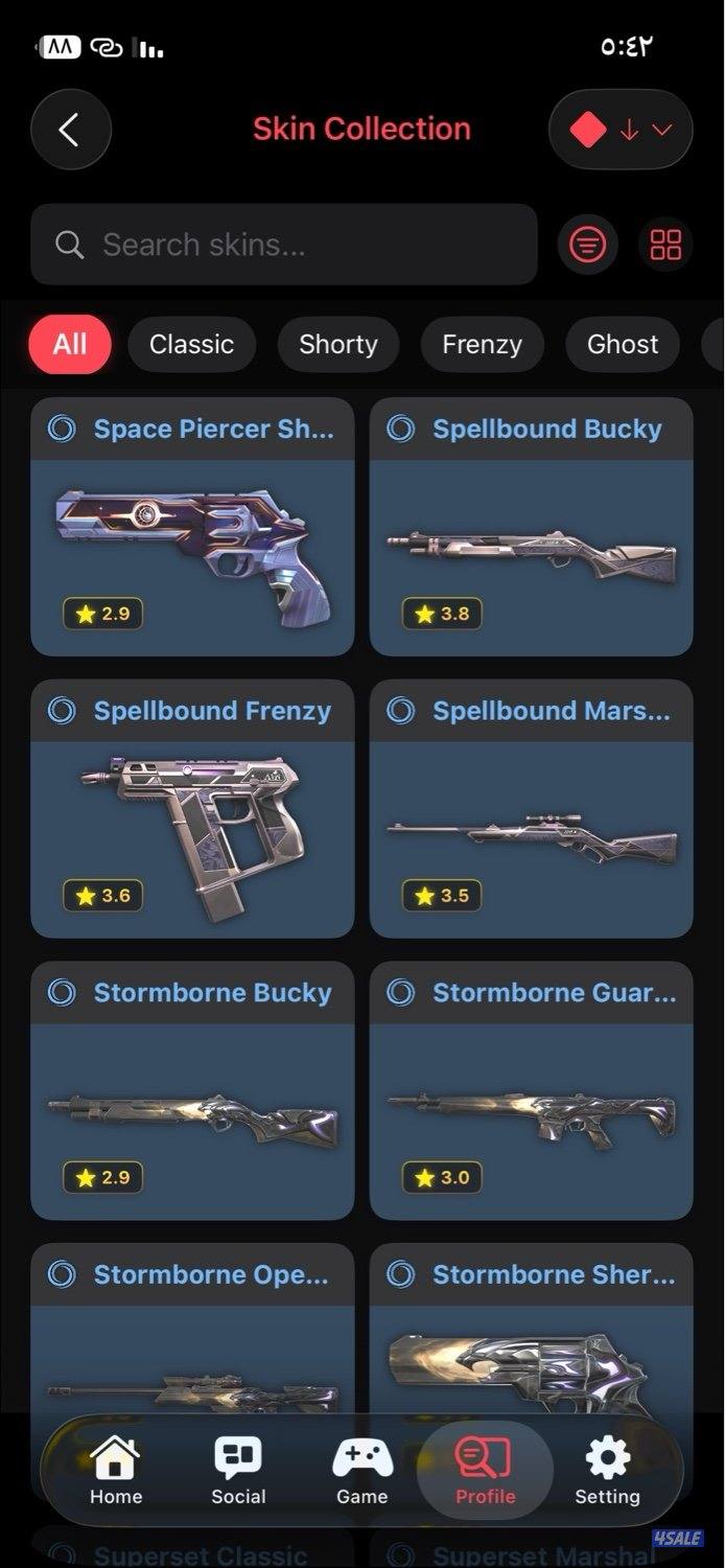 حساب فالورانت valorant account9