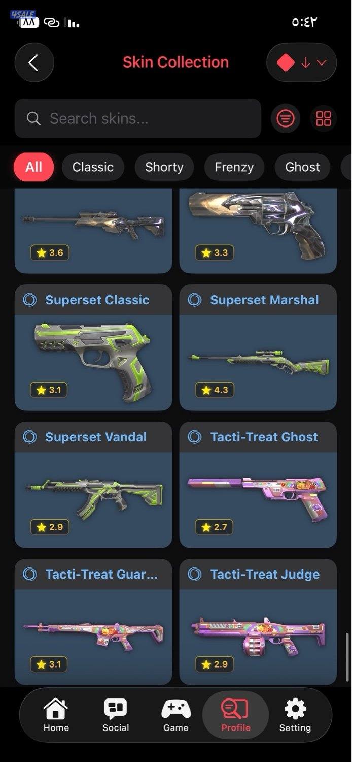 حساب فالورانت valorant account10