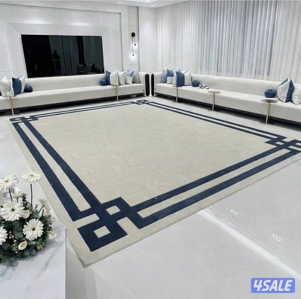 سجاد ساده ومشجر تركي سماكات متعدده وجميع الالوان +تفصال مساند15