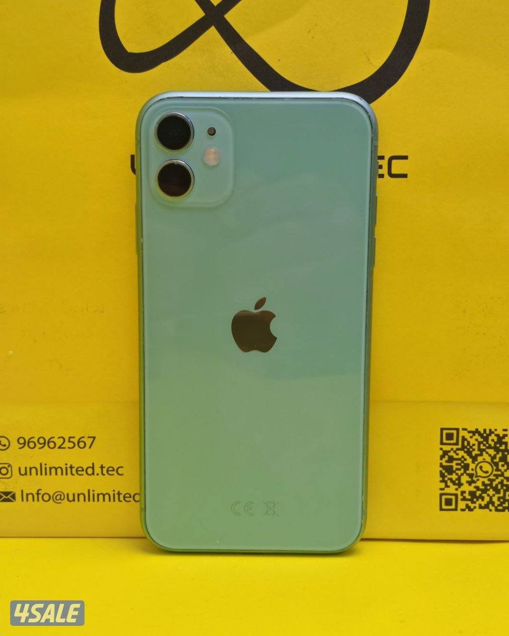 ايفون 11 – 128 جيجا – أخضر – نسبة البطارية 87% – مستعمل نظيف4