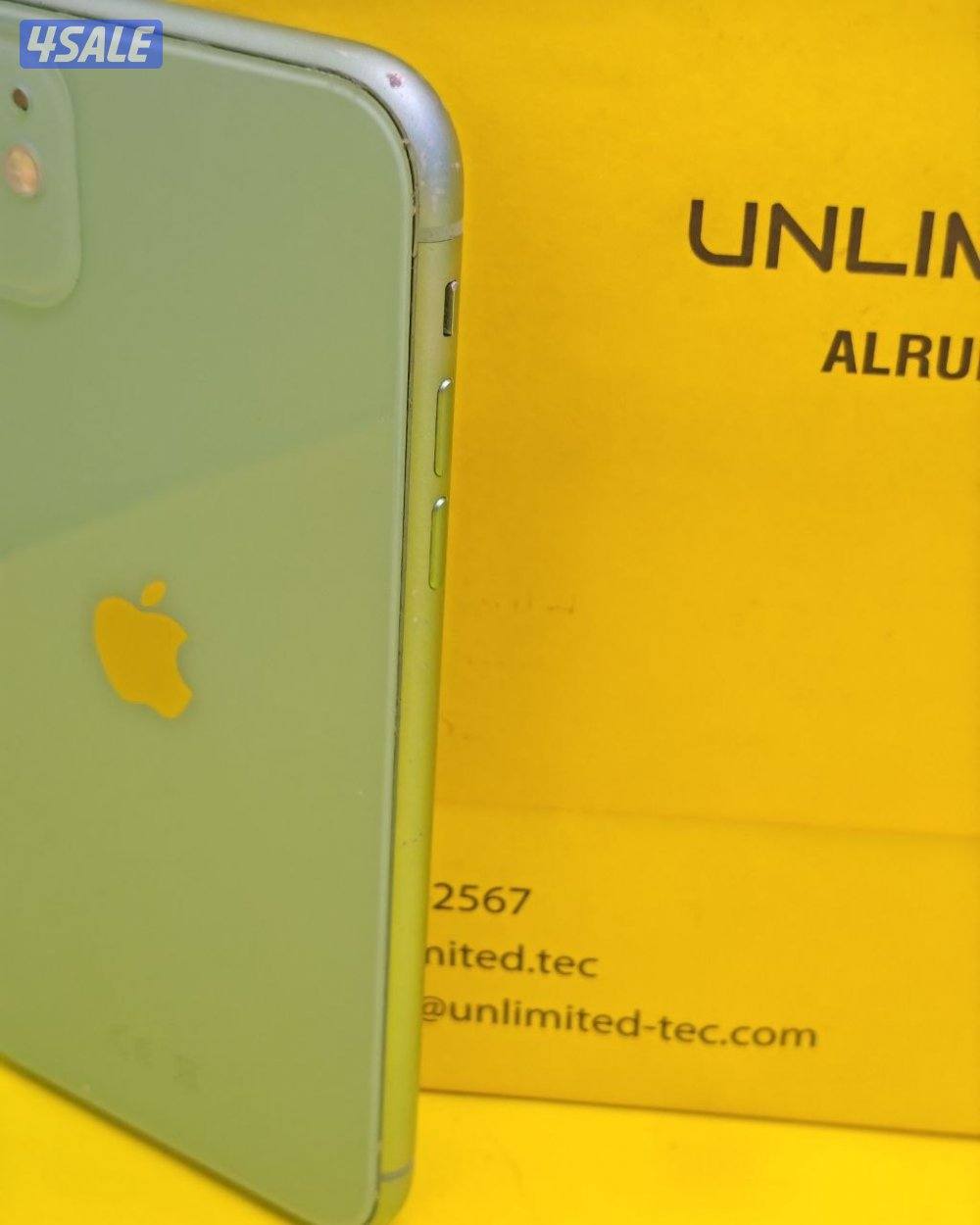 ايفون 11 – 128 جيجا – أخضر – نسبة البطارية 87% – مستعمل نظيف5