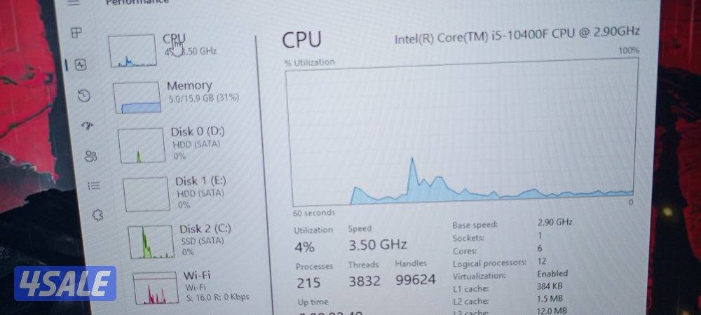 Gaming Pc RTX 3060 with 180 hz monitor and keyboard and mouse10