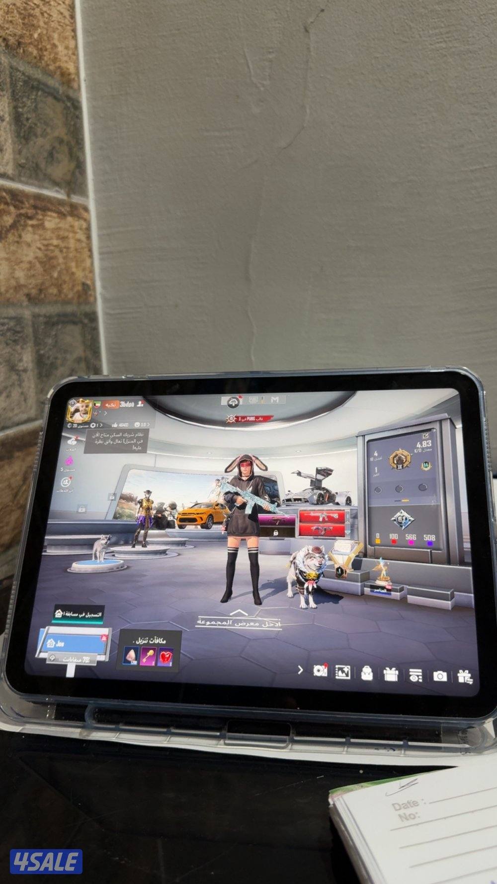 حساب ببجي للبيع فلل نوادر فيس البنت و الشعر و سيارة باجاني ميثك و دودج0