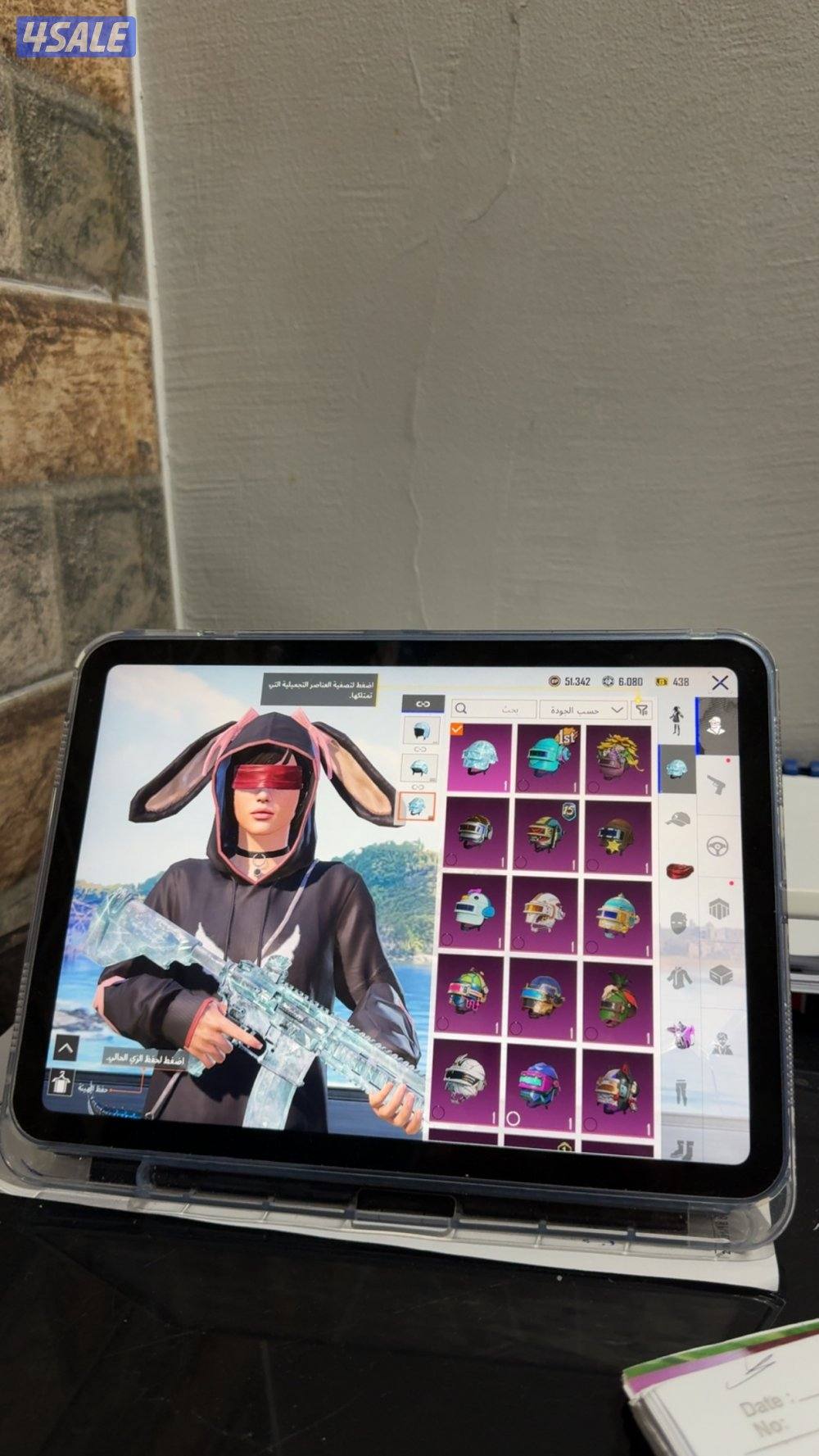 حساب ببجي للبيع فلل نوادر فيس البنت و الشعر و سيارة باجاني ميثك و دودج3