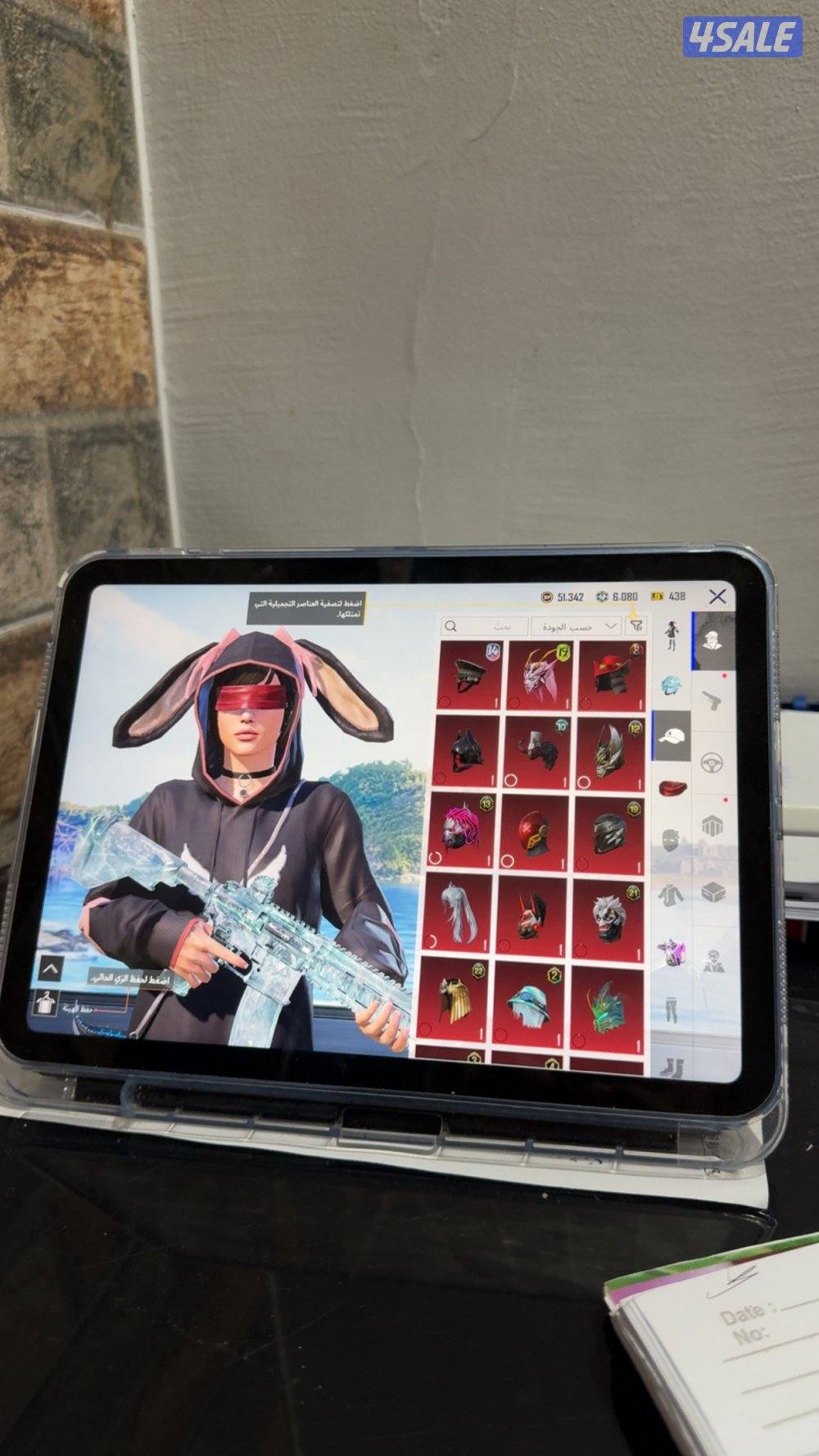 حساب ببجي للبيع فلل نوادر فيس البنت و الشعر و سيارة باجاني ميثك و دودج4