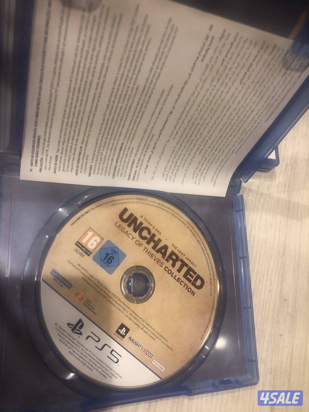 God of war Ragnarok/Uncharted 4 Sony5 مستعمل خفيف3