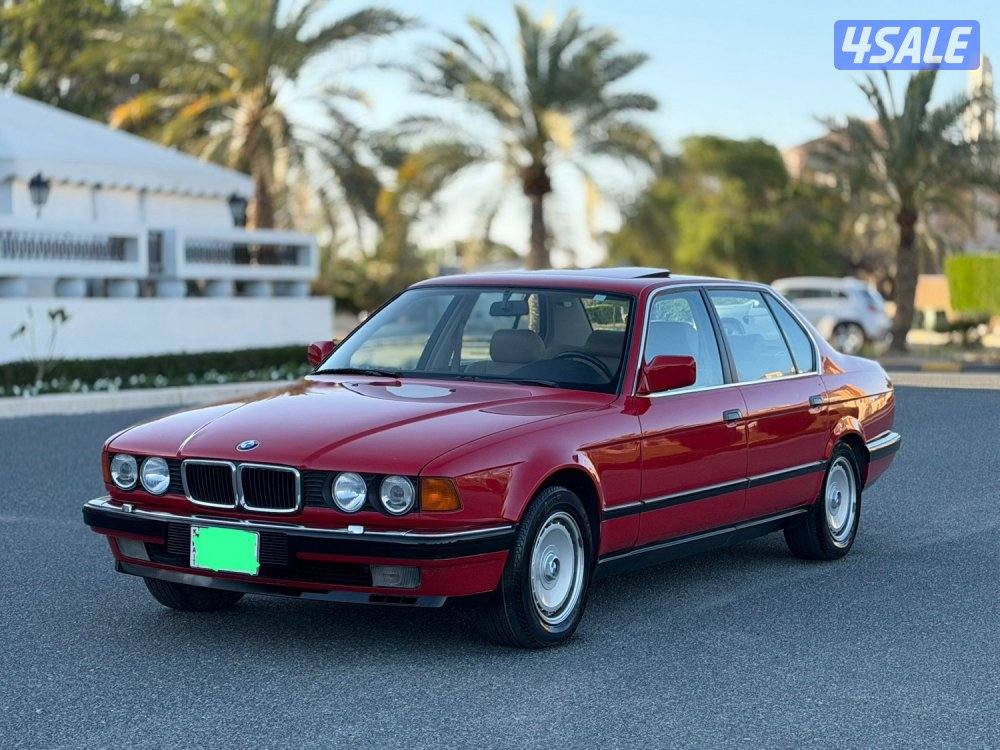 بي ام 750 iL بحالة ناااادره جدا 1990 (( صبغ الوكالة بالكامل))0