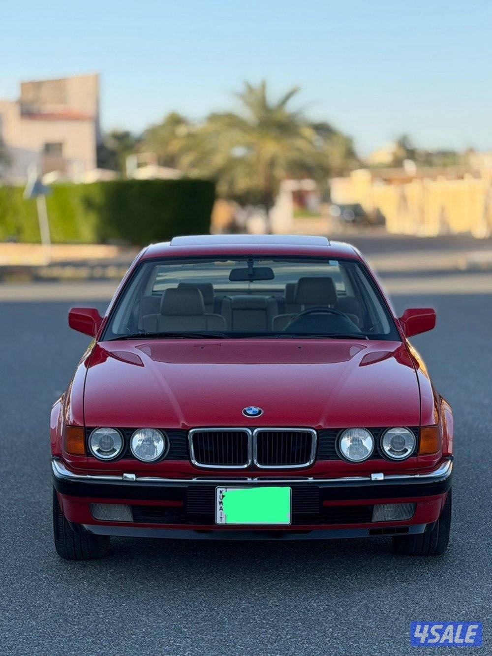 بي ام 750 iL بحالة ناااادره جدا 1990 (( صبغ الوكالة بالكامل))2