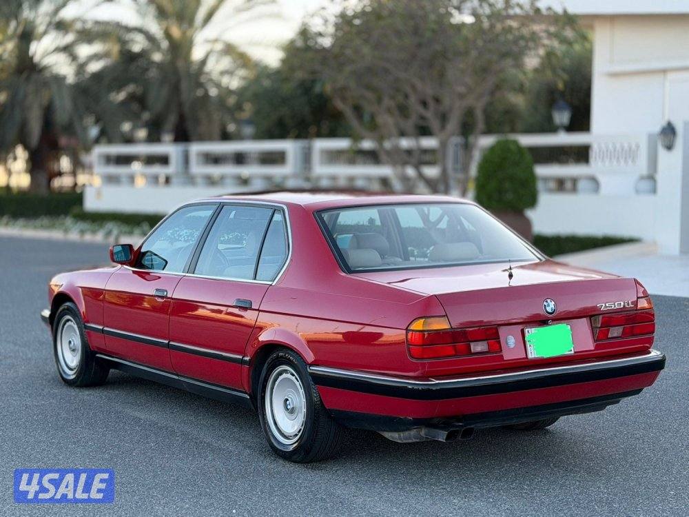 بي ام 750 iL بحالة ناااادره جدا 1990 (( صبغ الوكالة بالكامل))3