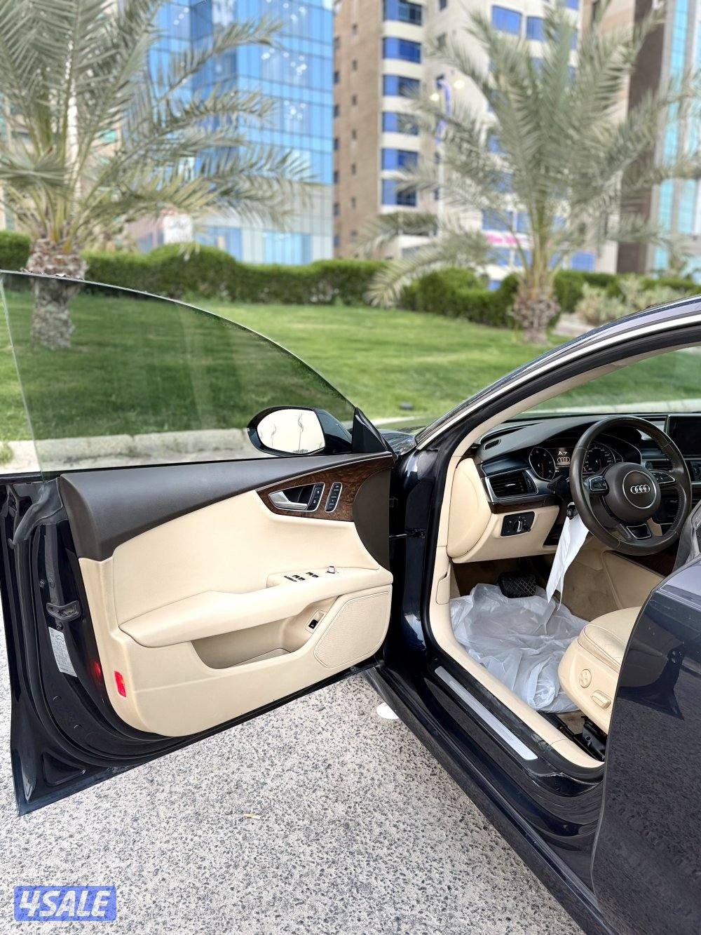 اودي A7 موديل 2014  صبغ وكالة كامل الموصفات عداد 160  شرط الفحص5