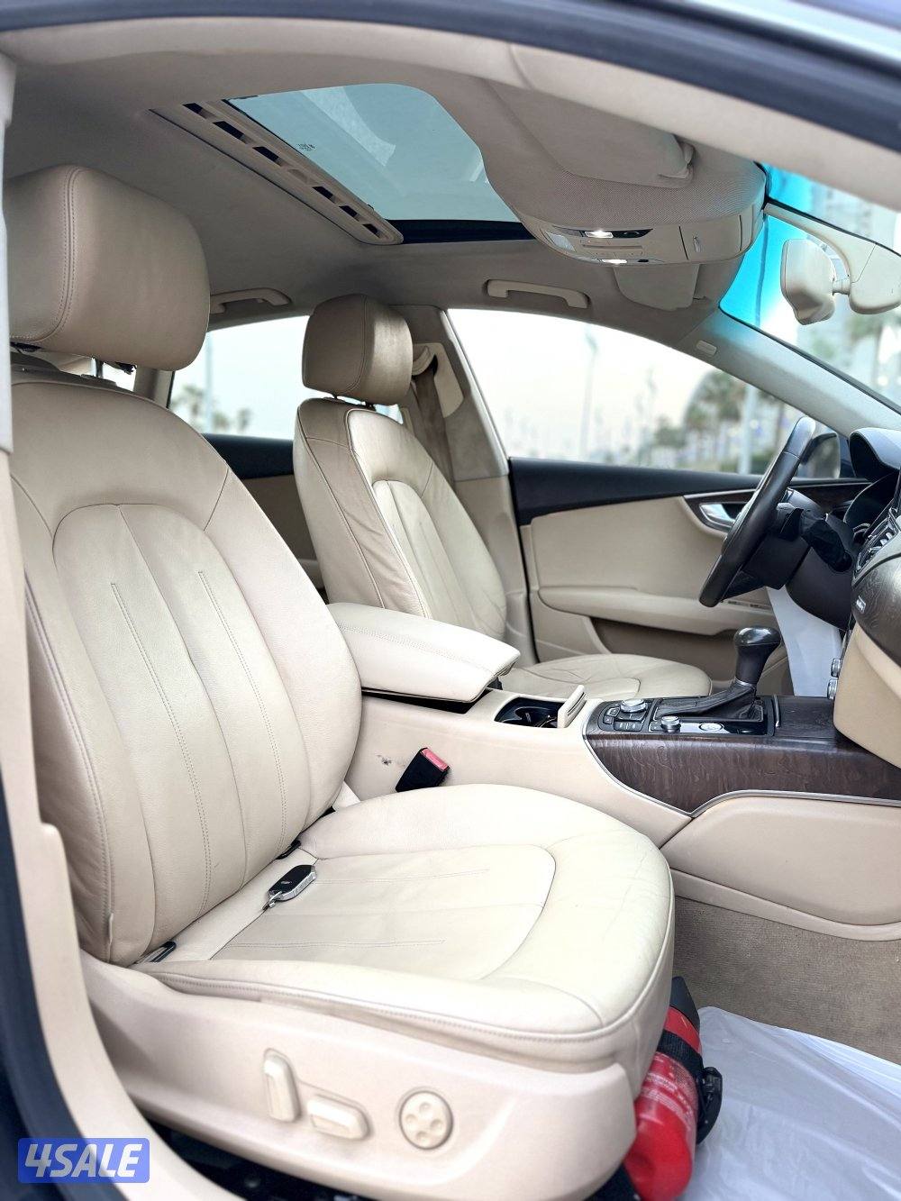 اودي A7 موديل 2014  صبغ وكالة كامل الموصفات عداد 160  شرط الفحص12