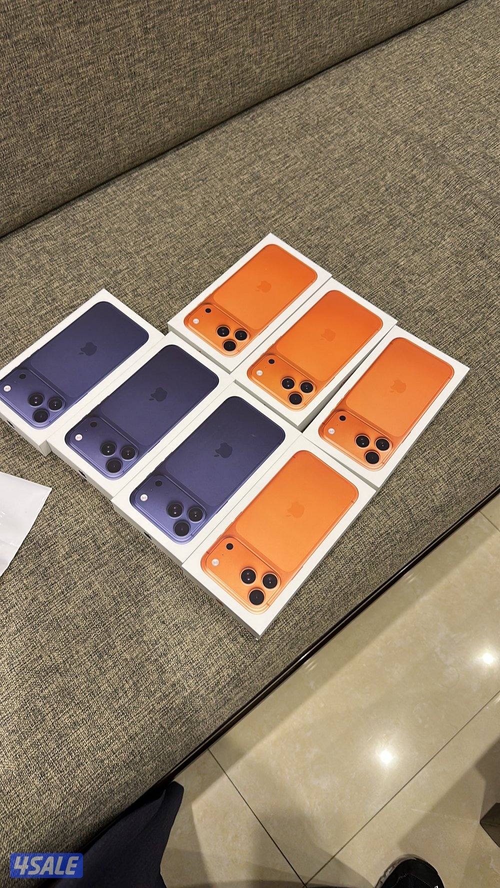 للبيع ايفون 17 برو ماكس 256 نسخة الشرق الأوسط ازرق برتقالي كمية محدودة0