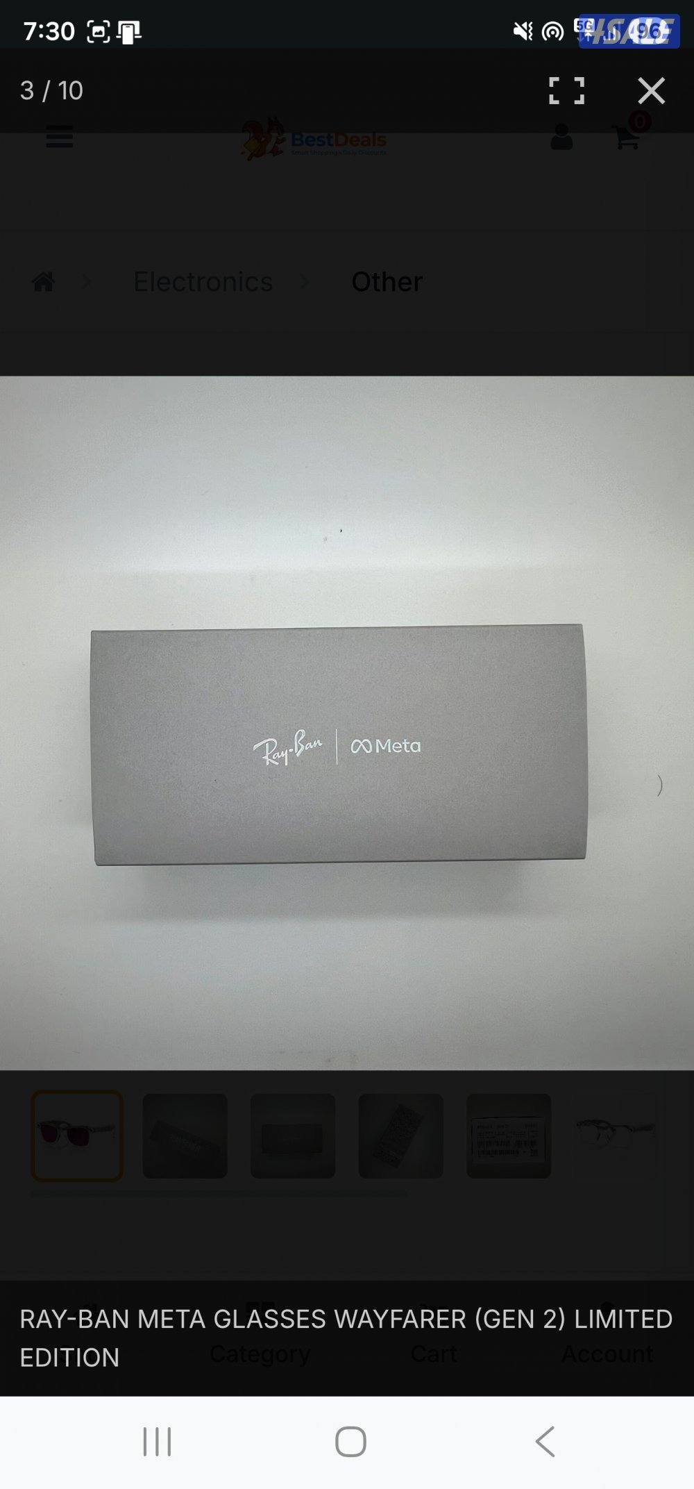 (NEW) RAY-BAN META GLASSES WAYFARER (GEN 2) LIMITED EDITION1