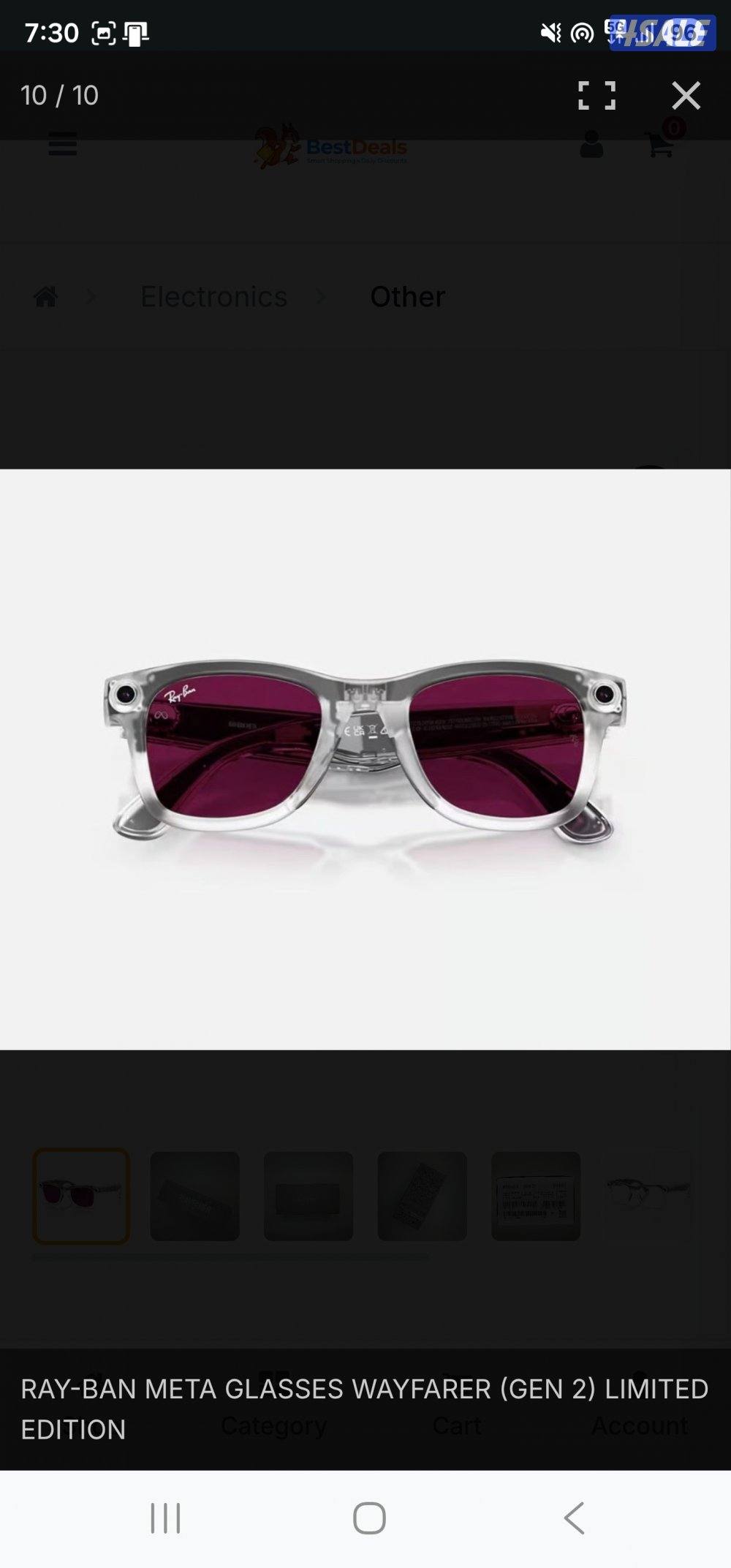 (NEW) RAY-BAN META GLASSES WAYFARER (GEN 2) LIMITED EDITION3